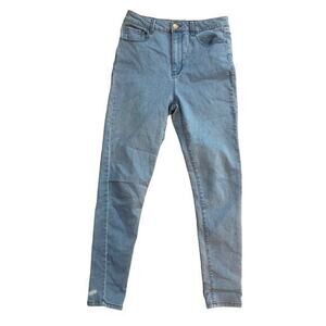 Forever 21‎ Women's Blue Straight Leg Jeans Size 30 Classic 5-Pocket Design